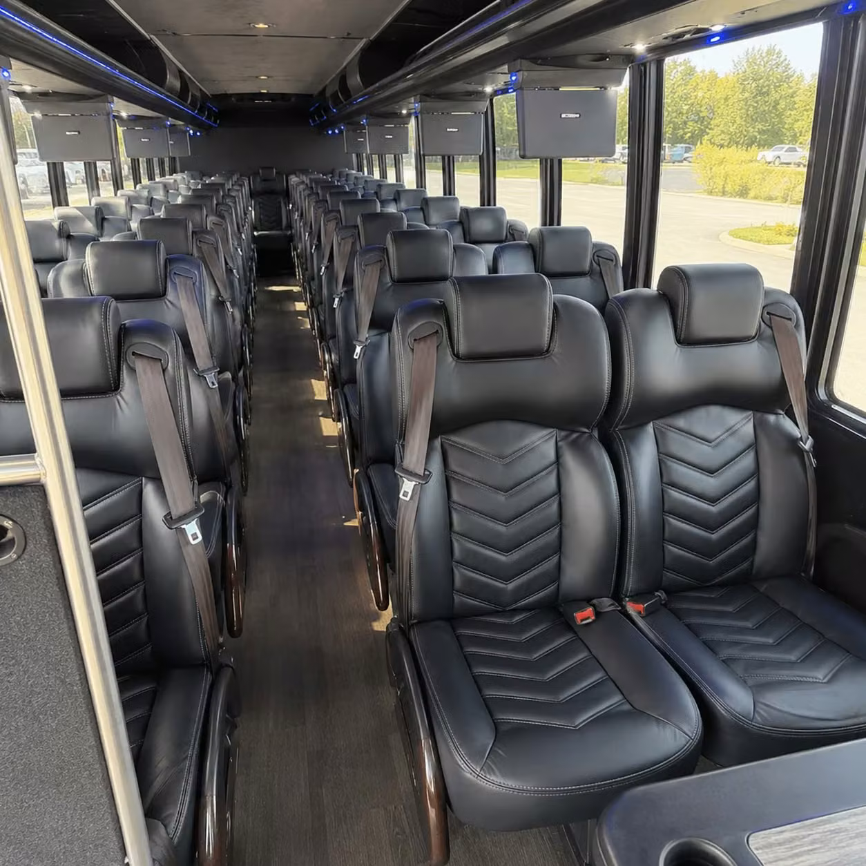 28 passenger minibus inside