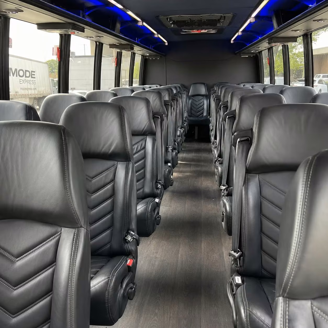 28 passenger minibus interior