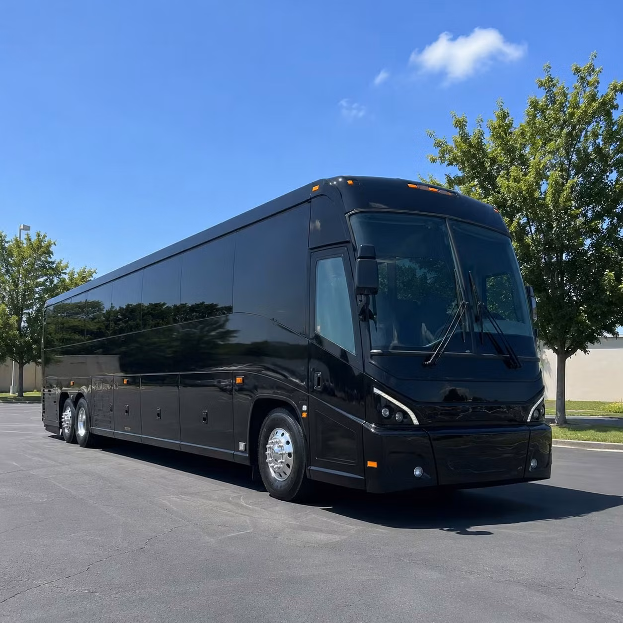 quincy 56 passenger charter bus rental